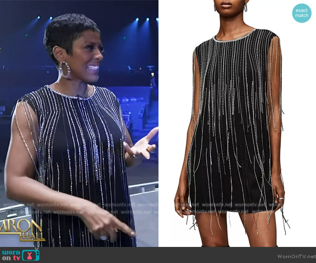All Saints Ilia Diamante Dress worn by Tamron Hall on Tamron Hall Show