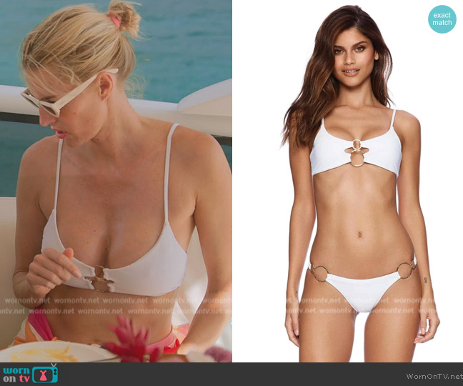 Beach Bunny Lexi Bralette Bikini Top worn by Kristen Taekman on The Real Housewives Ultimate Girls Trip