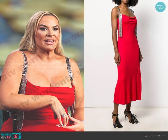 Christopher Kane Embellished Strap Dress worn by  on The Real Housewives Ultimate Girls Trip