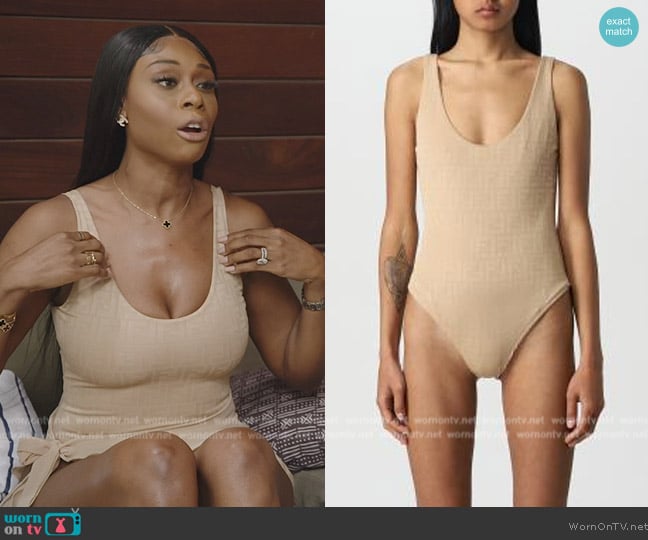 Fendi Fendi swimsuit in lycra worn by Nneka Ihim on The Real Housewives of Potomac