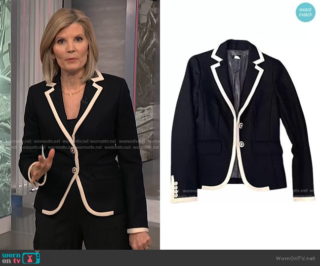 J. Crew Lexington Blazer worn by Kate Snow on NBC News Daily