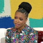 Nedra Glover Tawwab’s multicolor goat print dress on Today