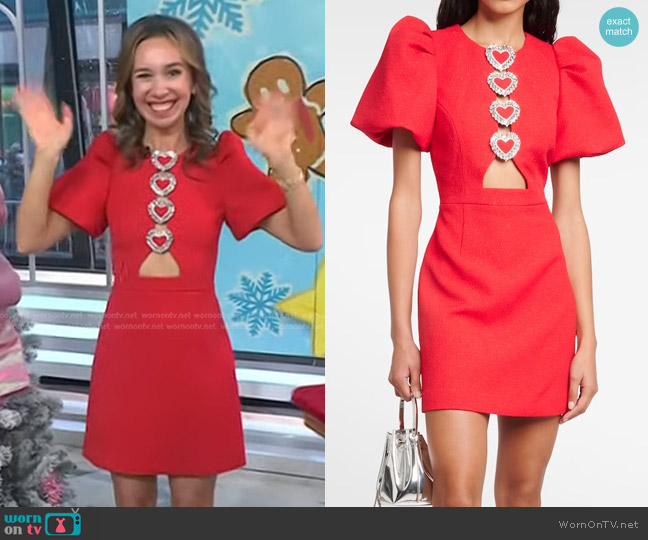 Rebecca Vallance Chiara Mini Dress worn by Shannon Doherty on Today