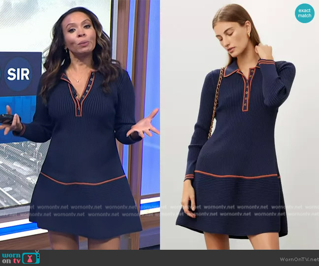Shoshanna Viola Knit Dress worn by Adelle Caballero on Today