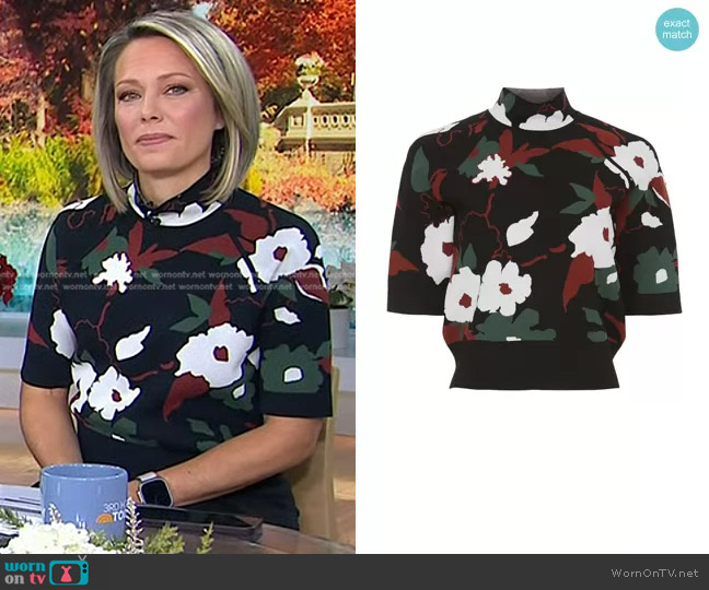 Tanya Taylor Rachel Sweater worn by Dylan Dreyer on Today