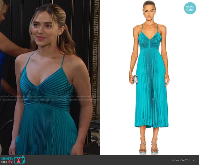 A.L.C. Gemini Dress in Tile worn by Holly Jonas (Ashley Puzemis) on Days of our Lives