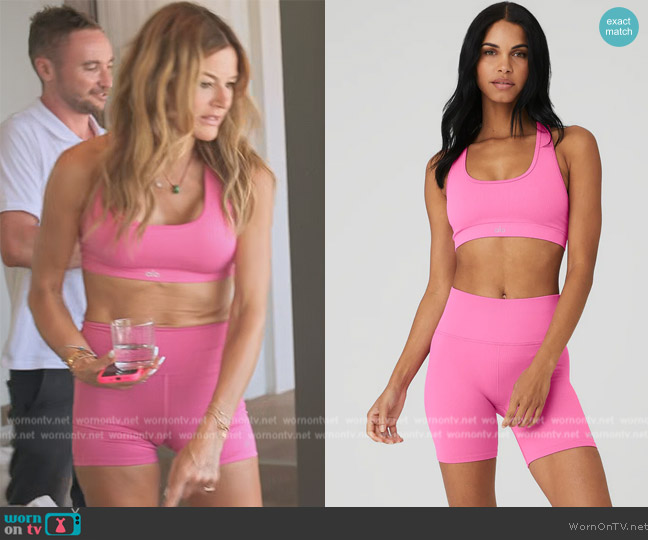 Alo Yoga Seamless Ribbed Bra worn by Kelly Killoren Bensimon on The Real Housewives Ultimate Girls Trip