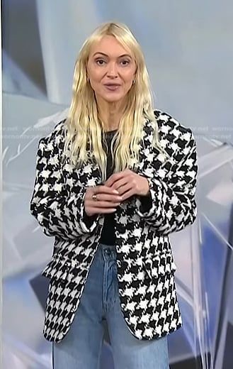 Zanna Roberts Rassi’s houndstooth blazer on Today