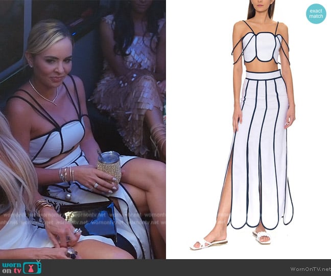 Azulu Cettina Top worn by Nicole Martin (Nicole Martin) on The Real Housewives of Miami