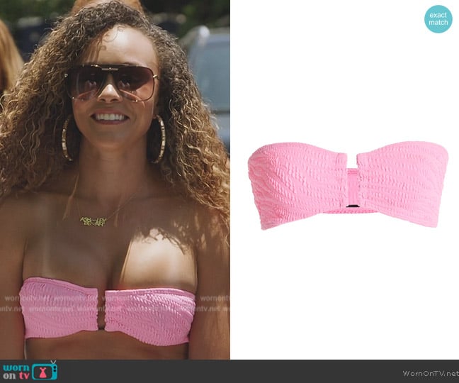Bond-Eye Blake Bandeau Bikini top worn by Ashley Darby on The Real Housewives of Potomac