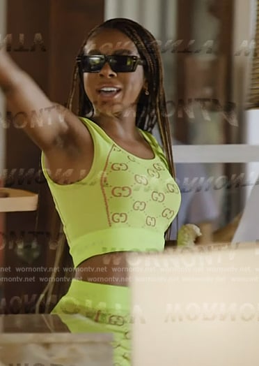 Candiace’s GG jacquard top on The Real Housewives Ultimate Girls Trip