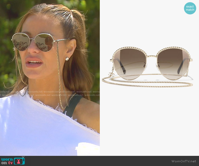 Chanel Pantos Sunglasses worn by Dorit Kemsley on The Real Housewives of Beverly Hills