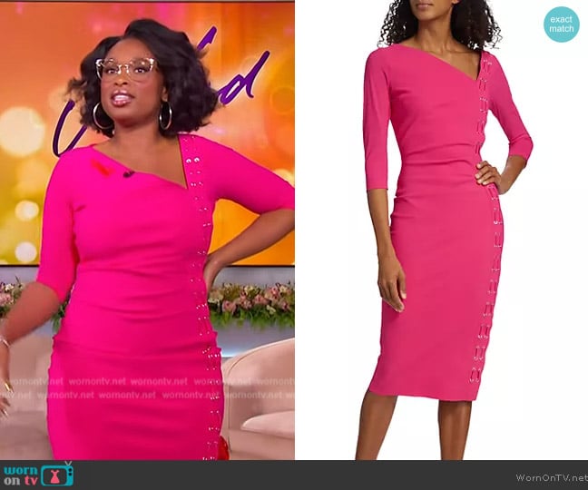 Chiara Boni La Petite Robe Hedy Cocktail Dress worn by Jennifer Hudson on The Jennifer Hudson Show