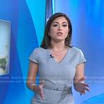 Chloe’s grey belted dress on Today