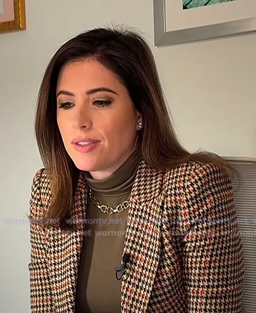 Chloe’s beige plaid blazer on Today