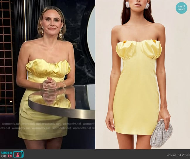 Cult Gaia Giana Dress worn by Keltie Knight on E! News