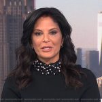 Darlene Rodriguez’s black pearl embellished neck sweater on Today