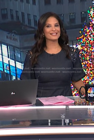 Darlene’s lace-up shoulder denim dress on Today