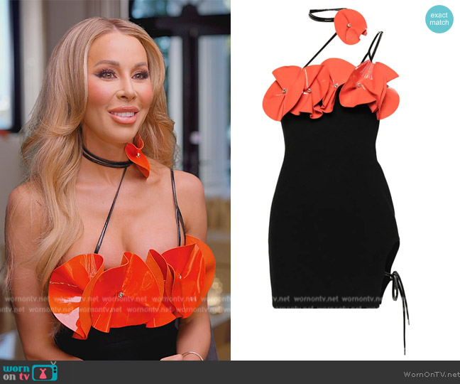 David Koma Floral-applique Minidress worn by Lisa Hochstein (Lisa Hochstein) on The Real Housewives of Miami