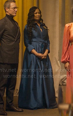 Diana’s blue gown on The Other Black Girl
