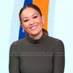 Eva’s grey turtleneck top on Good Morning America