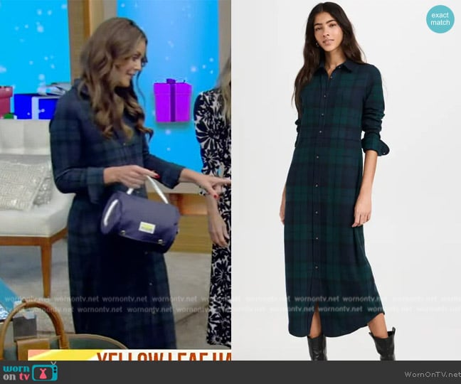 Faherty Legend Sweater Maxi Dress worn by Monica Mangin on Live with Kelly and Mark