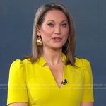 Ginger’s yellow belted jumpsuit on Good Morning America