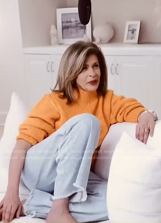 Hoda’s orange sweater on Today