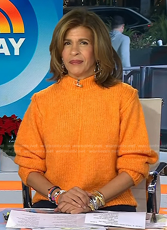 Hoda’s orange sweater on Today