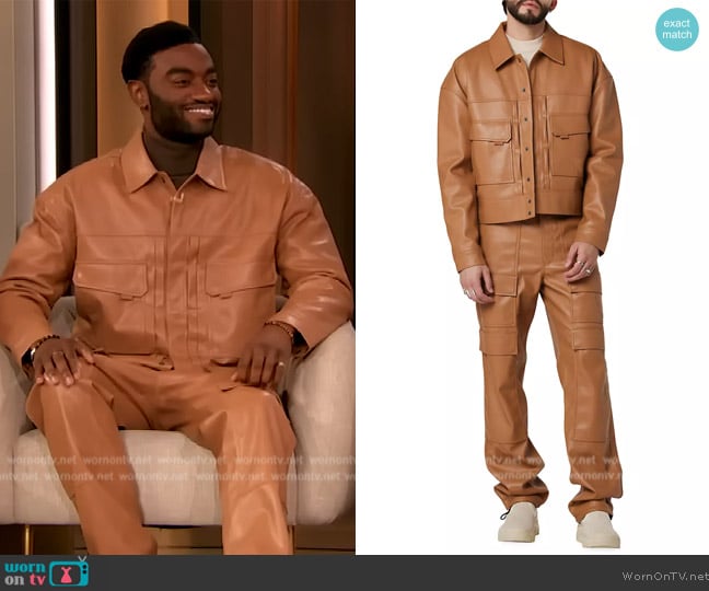 Hudson Jeans Hudson x Brandon Williams Conley Trucker Jacket worn by Jelani Alladin on The Drew Barrymore Show