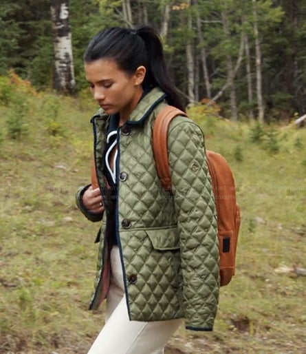 Jackie’s green quilted jacket on My Life with the Walter Boys