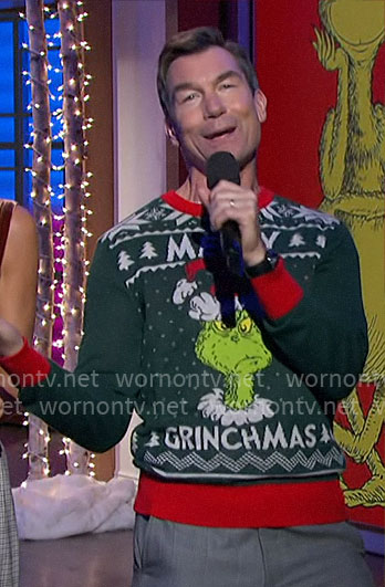 Jerry’s Merry Grinchmas sweater on The Talk