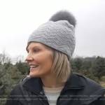Kate’s grey pom pom beanie on NBC News Daily