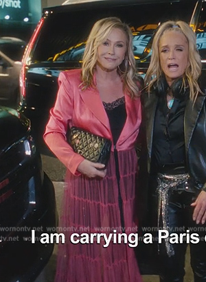 Kathy’s pink tulle blazer dress on Paris in Love