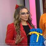 Katie Linendoll’s red sequin blazer dress on Today