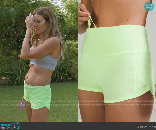 Lululemon Speed Up High-Rise Lined Short worn by Kelly Killoren Bensimon on The Real Housewives Ultimate Girls Trip