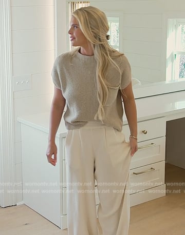 Madison’s beige sweater and pant set on Southern Charm