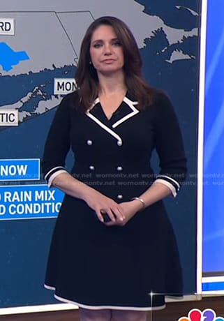 Maria’s black double breasted blazer dress on Today