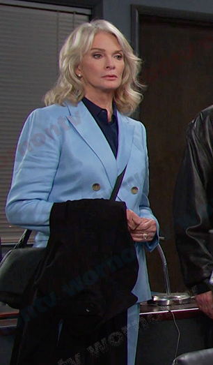 Marlena’s light blue blazer and pant suit on Days of our Lives