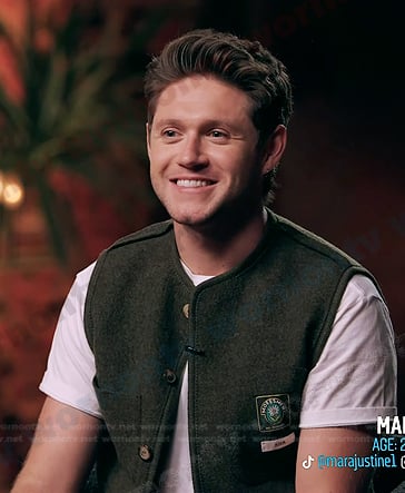 Niall Horan’s logo patch vest on The Voice