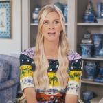 Nicky’s floral print confessional dress on Paris in Love