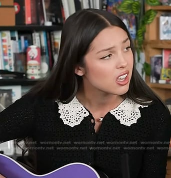 Olivia Rodrigo’s black crochet dress on Today