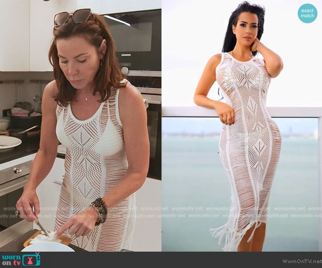 OMG Swimwear Cabo San Lucas Coverup worn by Luann de Lesseps on The Real Housewives Ultimate Girls Trip