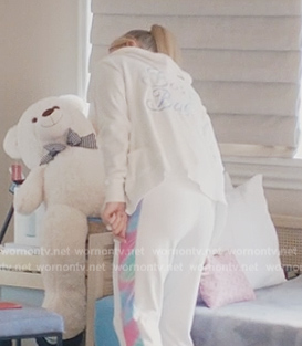 Paris’s white Boss Babe hoodie on Paris in Love