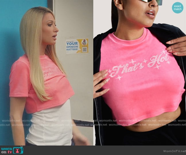 Paris Hilton Tracksuits Crop Top - That's Hot worn by Paris Hilton on Paris in Love