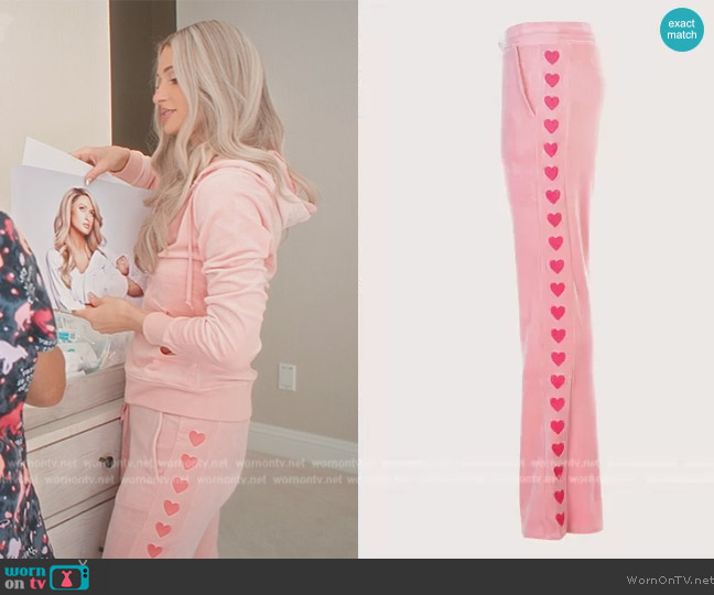 Paris Hilton Tracksuits Heart on Your Sleeve Pant worn by Paris Hilton on Paris in Love