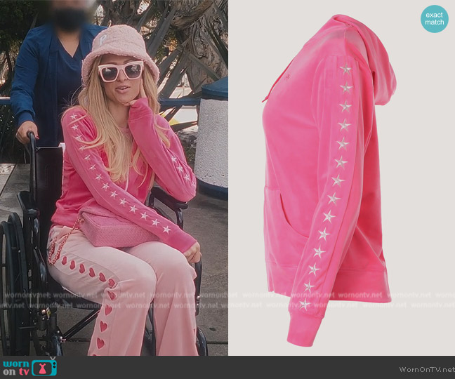 Paris Hilton Tracksuits Track Star Hoodie worn by Paris Hilton on Paris in Love