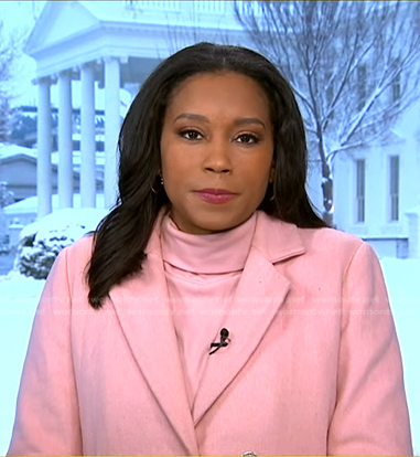 Rachel’s pink coat on Good Morning America