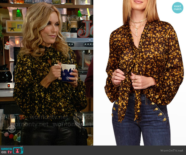 Ramy Brook Billie Blouse worn by Lauren Fenmore (Tracey Bregman) on The Young and the Restless