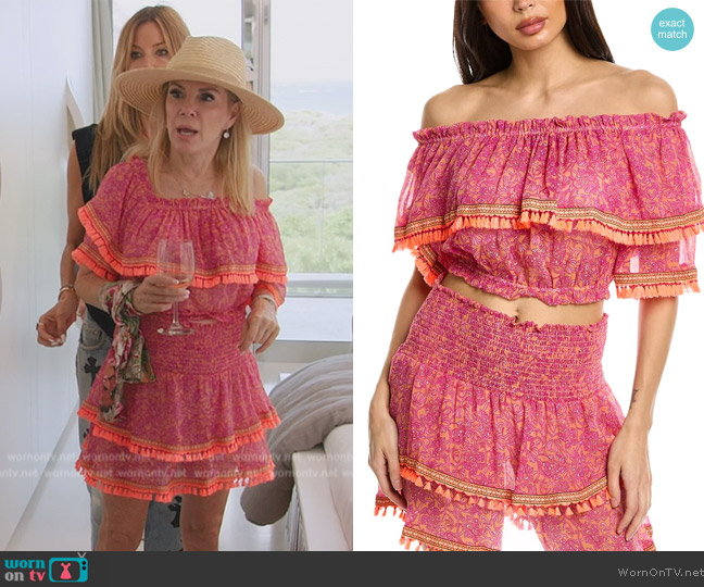 Ramy Brook Emmie Top worn by Ramona Singer on The Real Housewives Ultimate Girls Trip